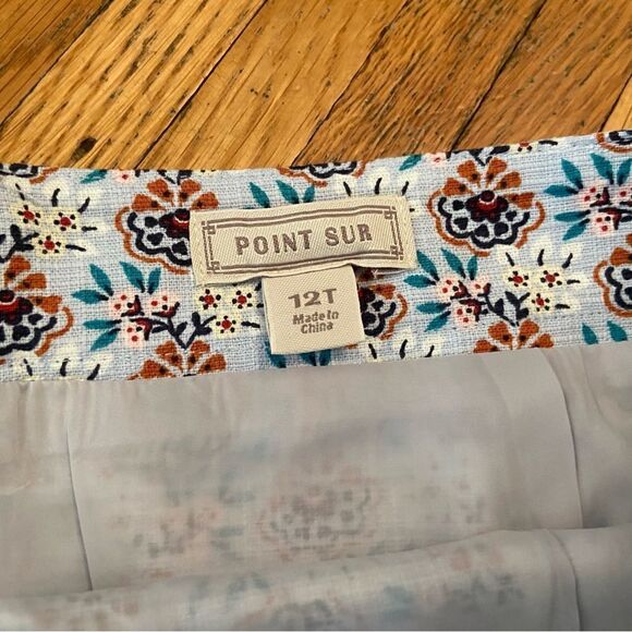 J. Crew Point Sur blue floral skirt - Picture 2 of 4